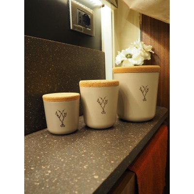 Trio de boite ronde avec...