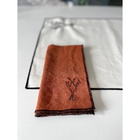 Serviette de Table en LIN - Argile